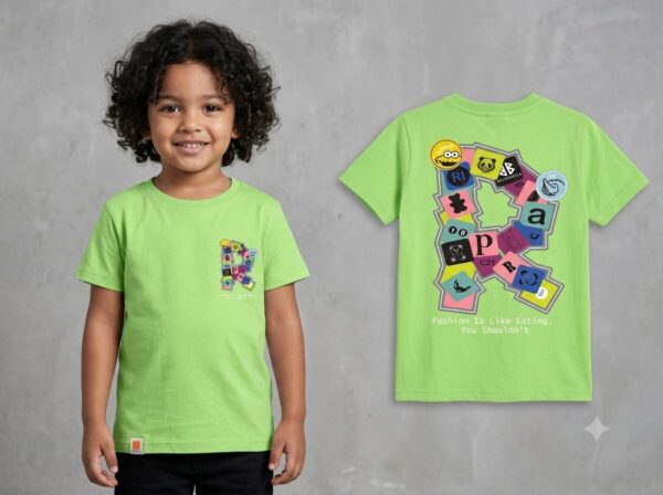 Kids' Premium Front & Back Print T-Shirt - Style 5