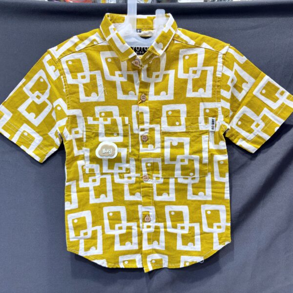 IMG_2459 Boys Cotton Printed Casual Shirt | Summer Friendly Fashion