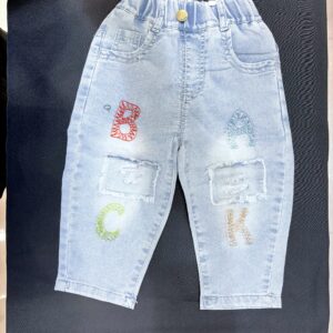 IMG_2499 Boys 'ABC' Distressed Jeans | Playful Embroidered Denim
