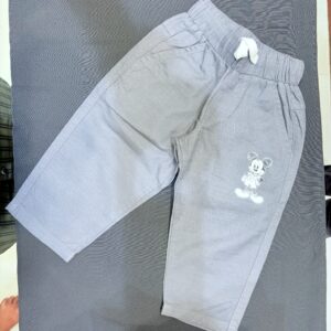 IMG_2502 Boys Grey Character Print Pants | Soft Textured Wear